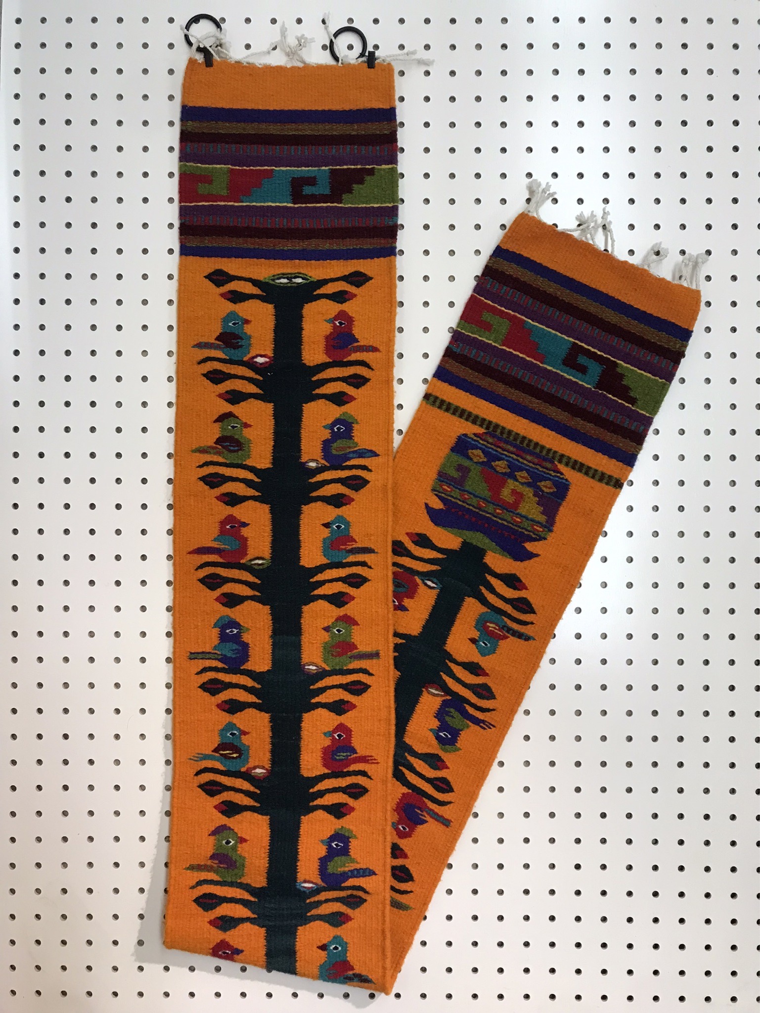 メキシコ オアハカ ラグ タペテ サポテックラグ テーブルセンター