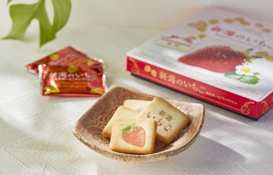 新潟 越後姫いちごラングドシャ｜新潟県観光物産株式会社