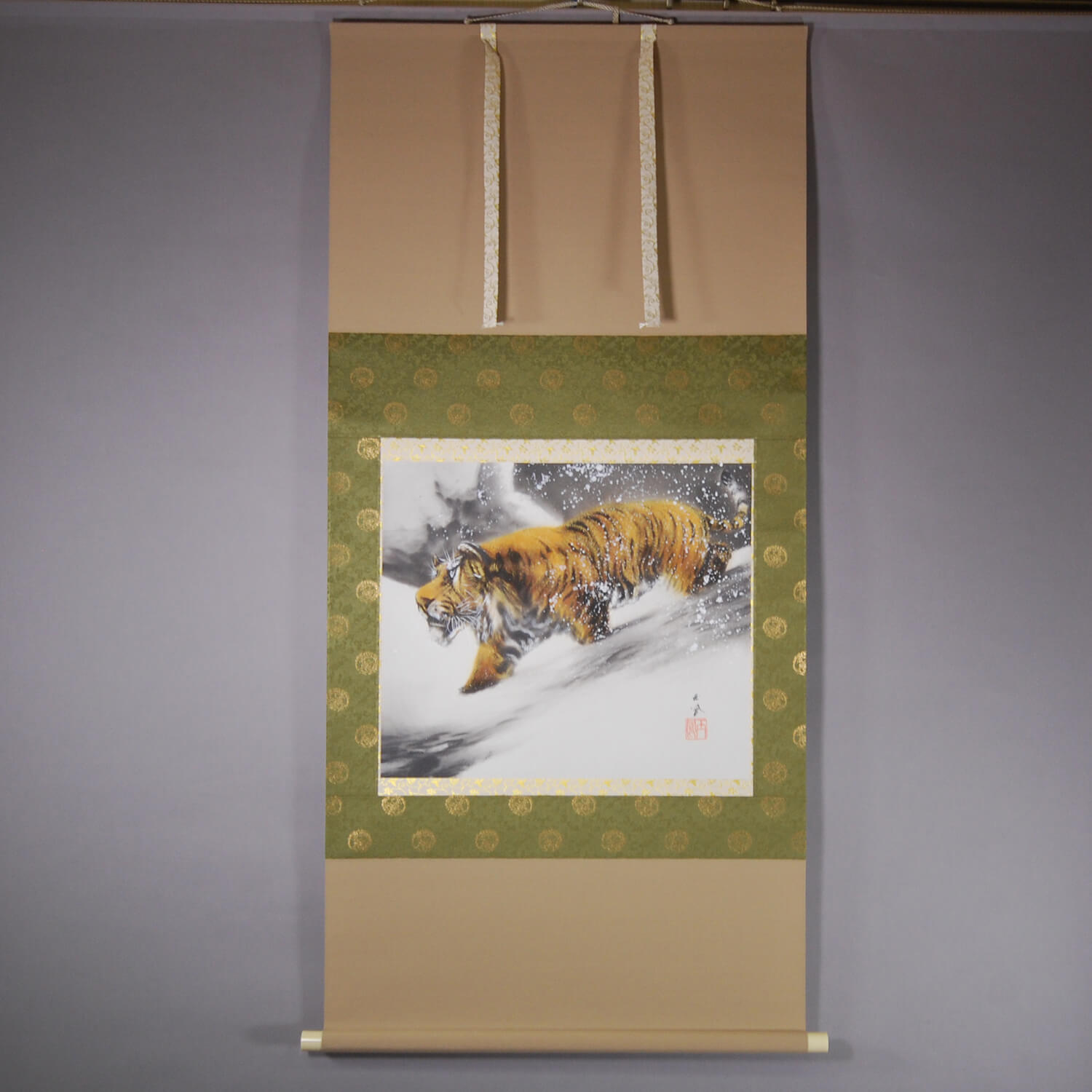 堀江玉鳳 / 雪中猛虎 | 掛軸 - 野村美術