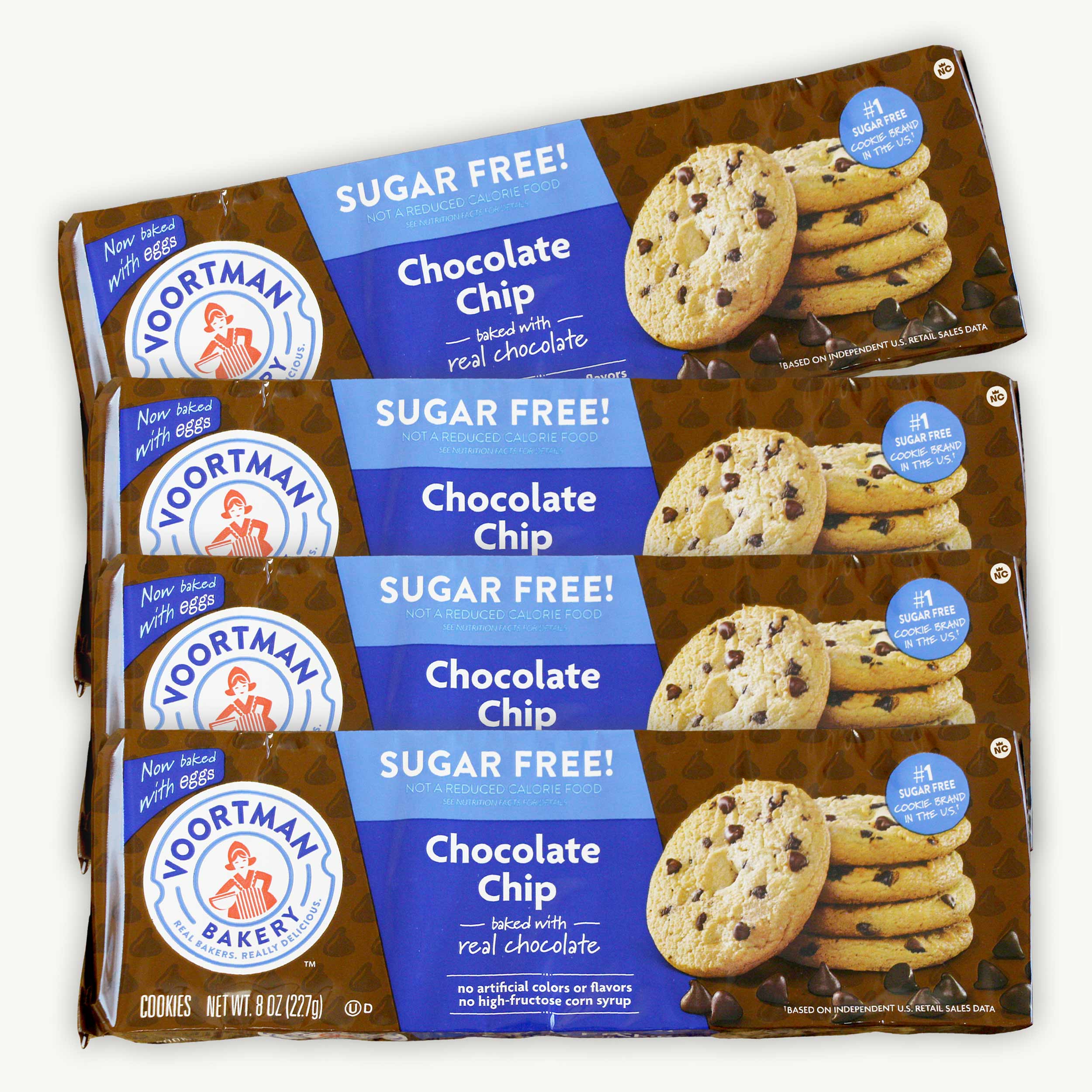 Voortman Sugar Free Chocolate Chip Cookies 8oz – Noble Crunch