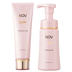 敏感肌用高保湿エイジングケアのノブ L＆W 定期 メイク落とし＆洗顔