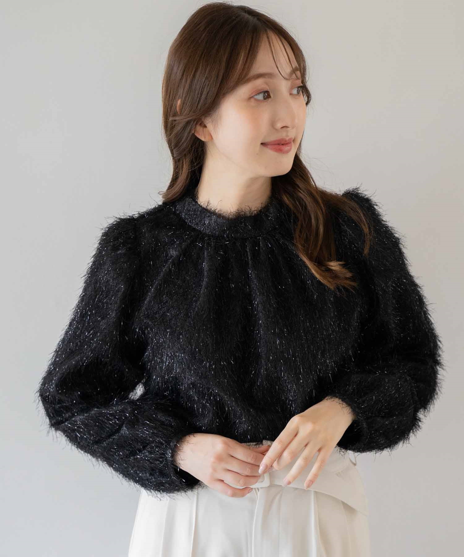 シャギージャガードブラウス | シャツ・ブラウス | NOELA OFFICIAL WEB