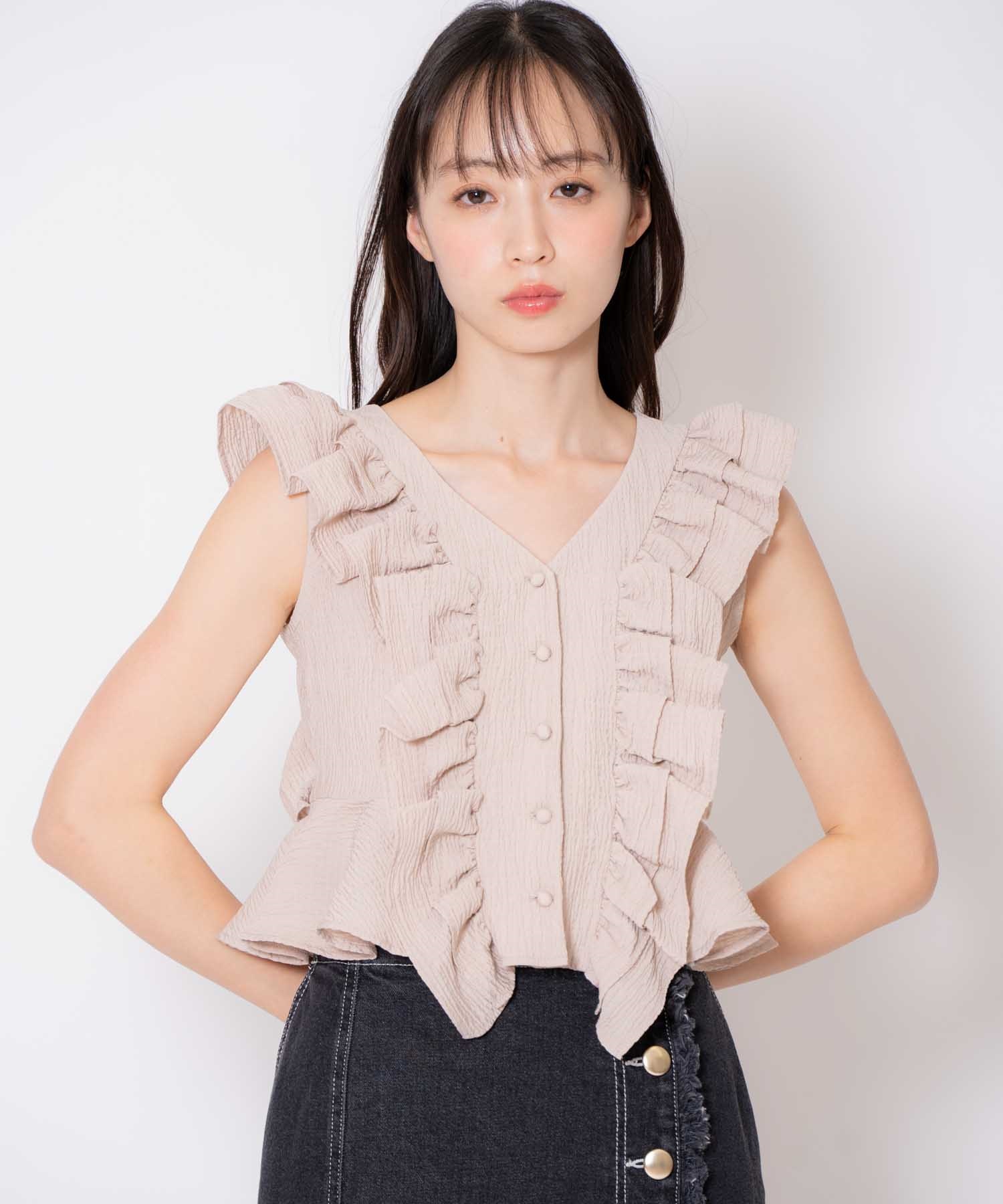 クロップドフリルブラウス | シャツ・ブラウス | NOELA OFFICIAL WEB STORE