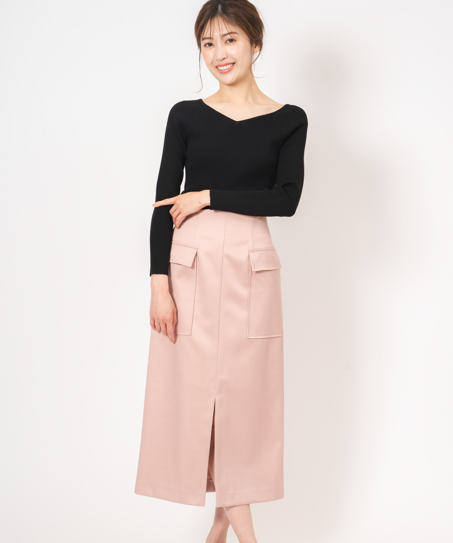 マットサテンカーゴスカート | タイトスカート | NOELA OFFICIAL WEB STORE