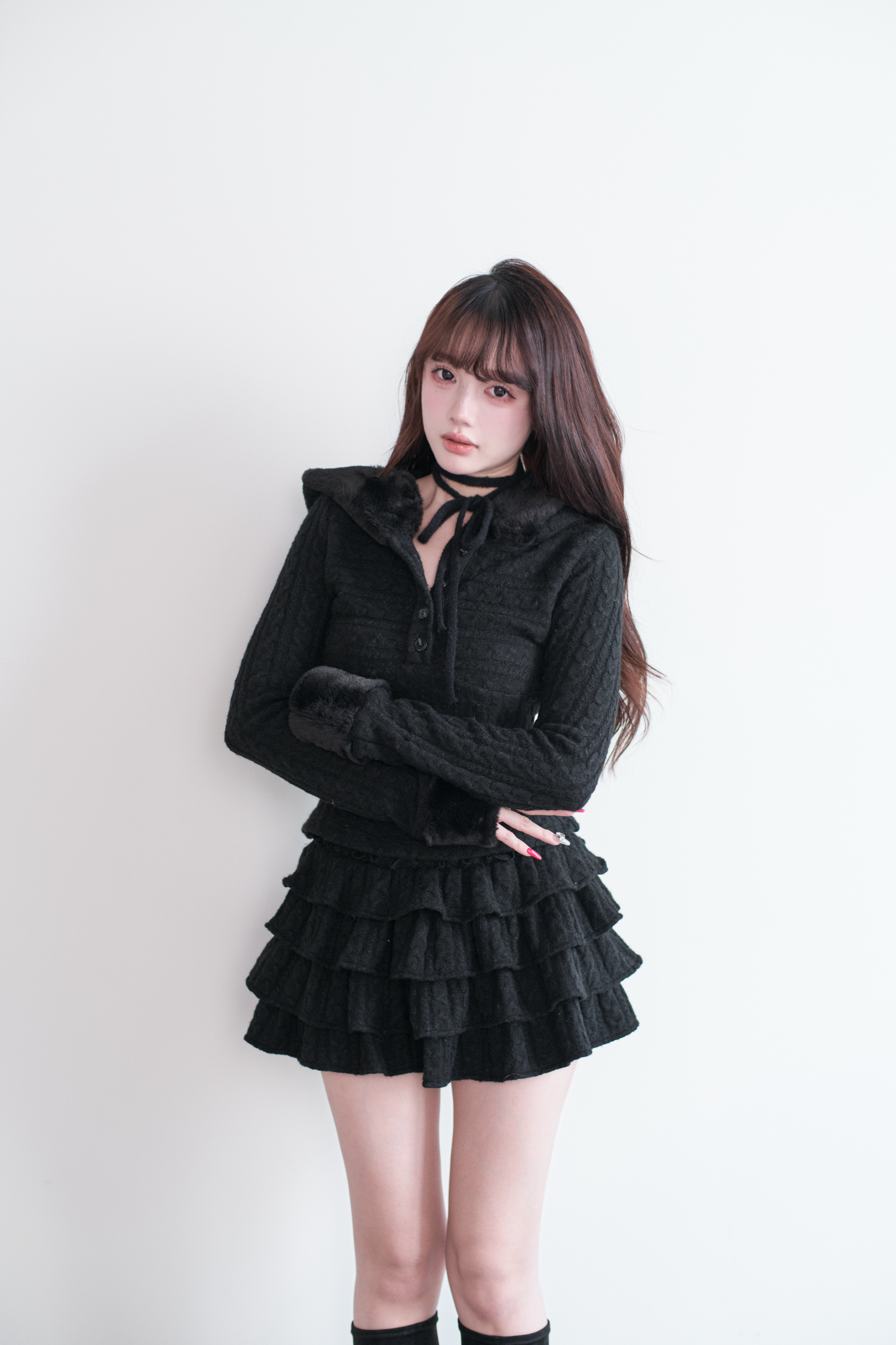 BunnyLis:リボンオフショルダーニットトップス – NoGenki