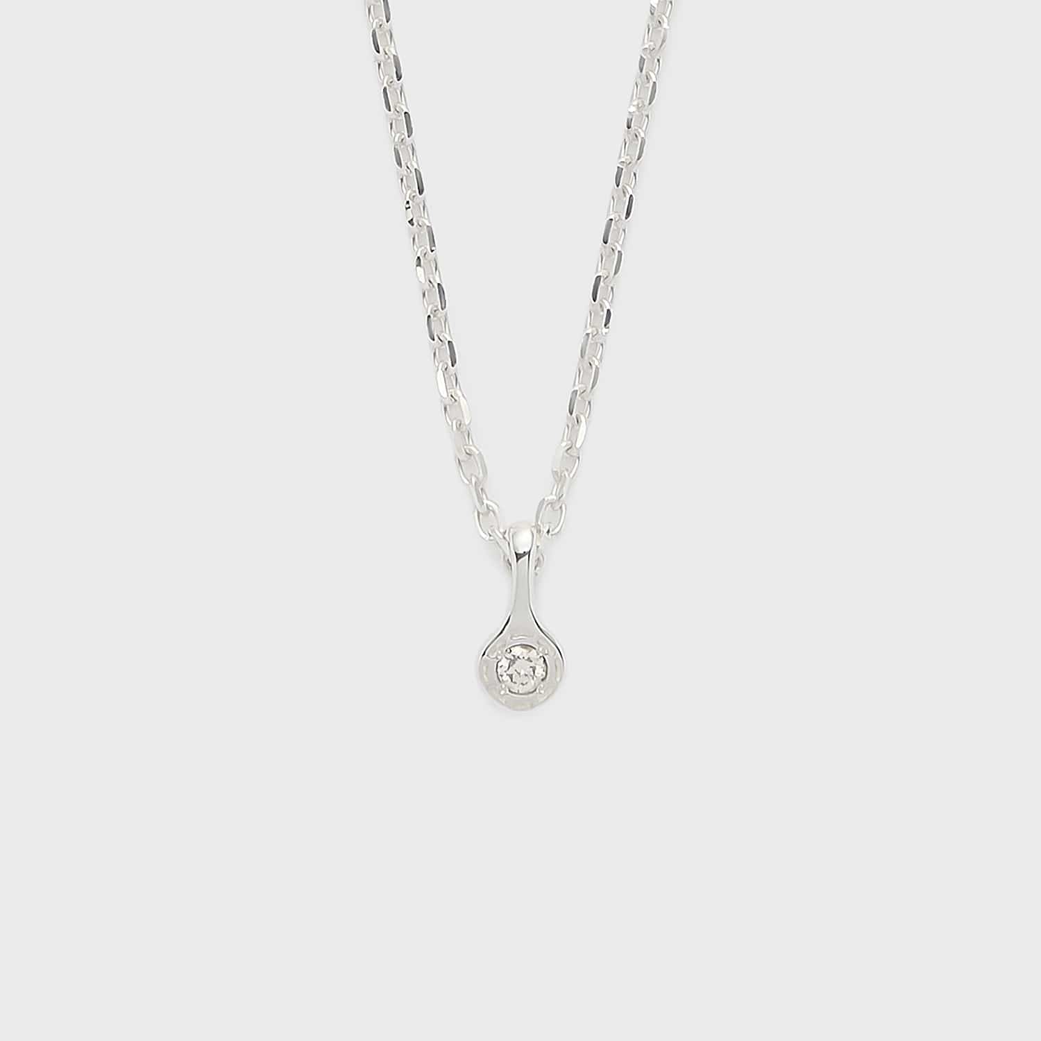 Limited Edition】シルバーチャームセットネックレス（グレー