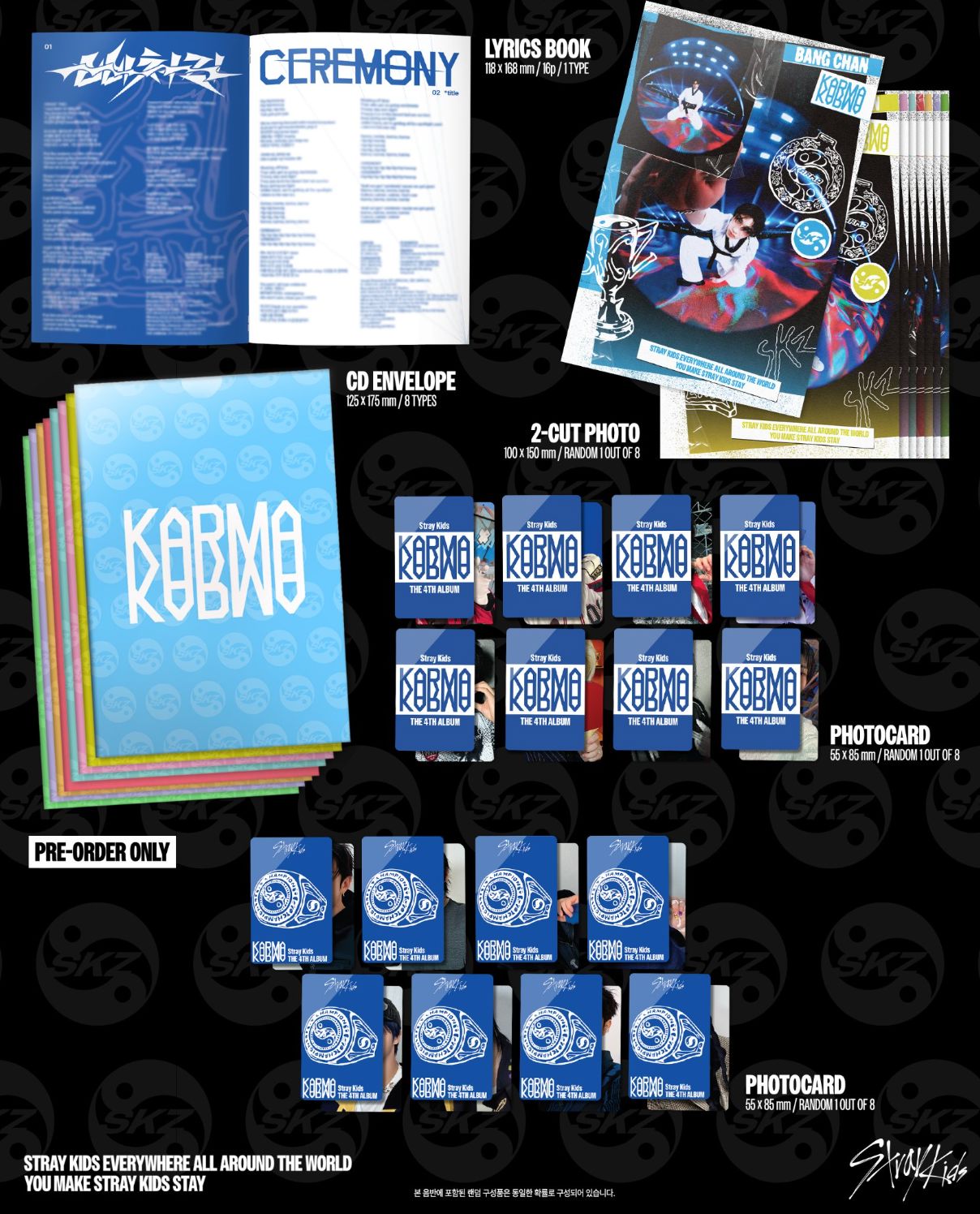 STRAY KIDS - KARMA (ACCORDION VER.) + Fans Lucky Draw Event Photocard