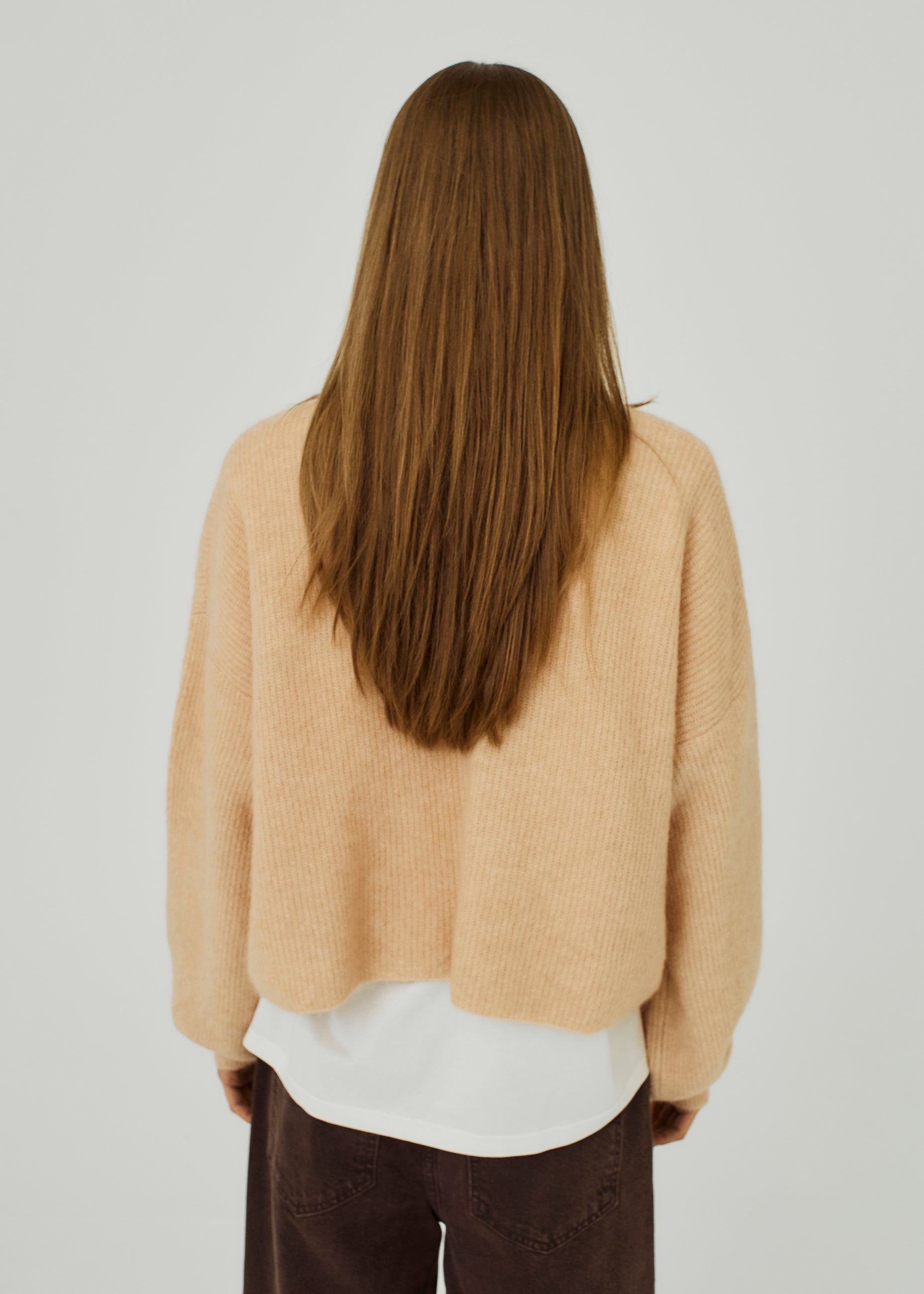 Hazina knit cardigan - Rose mélange