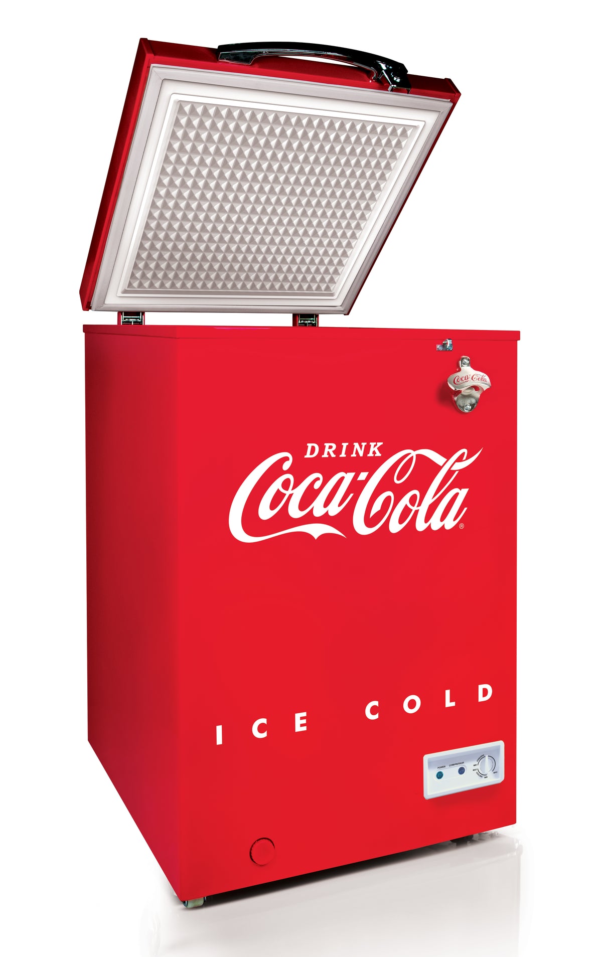 Coca-Cola 3.5 Cu.Ft. Refrigerator & Chest Freezer, Red — Nostalgia