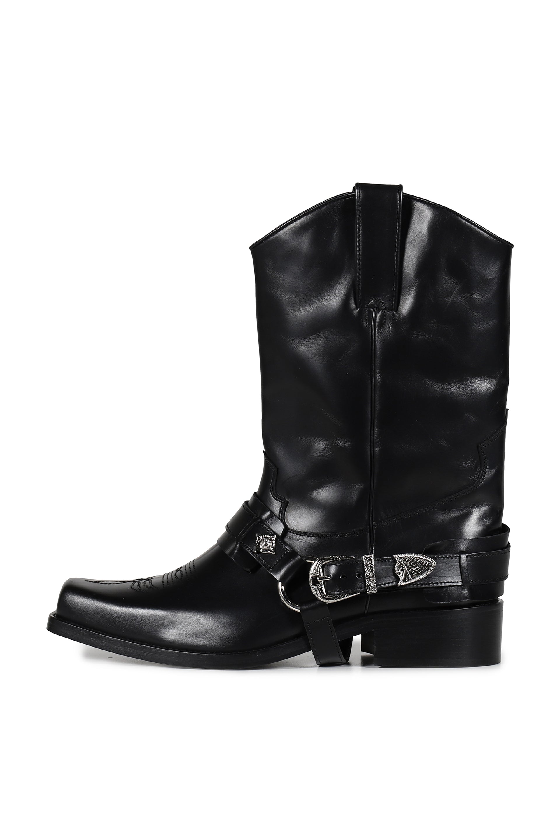 TOGA VIRILIS トーガ ビリリース FW25 AJ1178 - BLACK HARD LEATHER