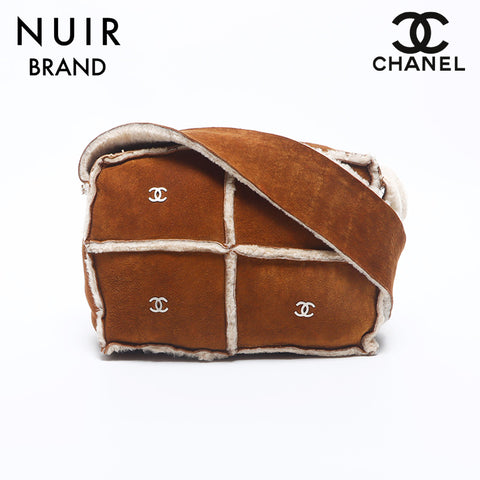 シャネル CHANEL 6番台 ココマーク ムートン ボア ショルダーバッグ