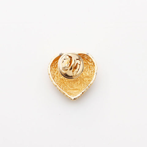 クリスチャンディオール Christian Dior ハート ロゴ ブローチ