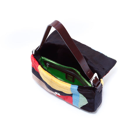 フェンディ FENDI マンマバケット ファー ショルダーバッグ マルチ