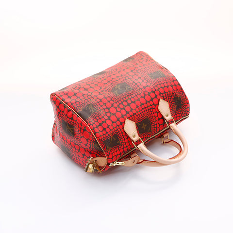 ルイ・ヴィトン LOUIS VUITTON 草間彌生 DU1172 ボストンバッグ レッド