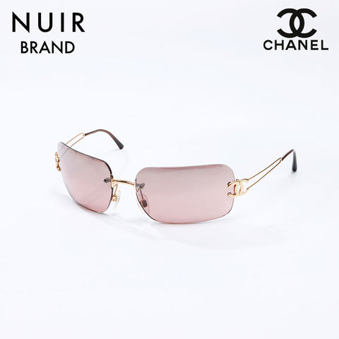 マ*ラ様 ビンテージCHANEL ピンクサングラス ケース付き CHANEL ピンク