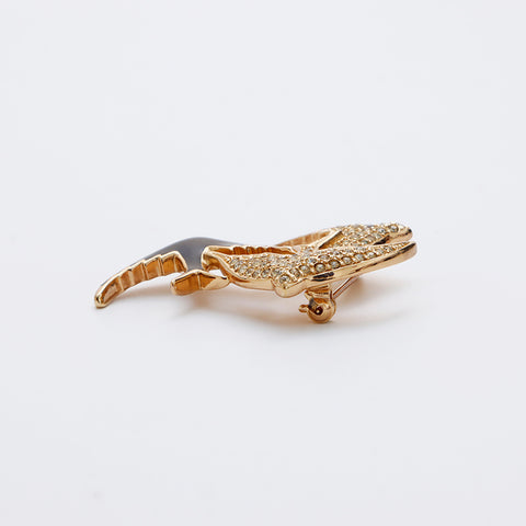 クリスチャンディオール Christian Dior ラインストーン 動物モチーフ