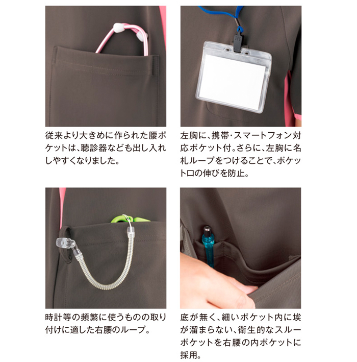 983 KAZEN(カゼン) 男女兼用スクラブ 4D FITT(動体裁断)