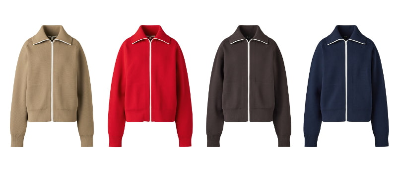 UNIQLO : C】洗練カジュアルをつくるリブニットカーディガンや