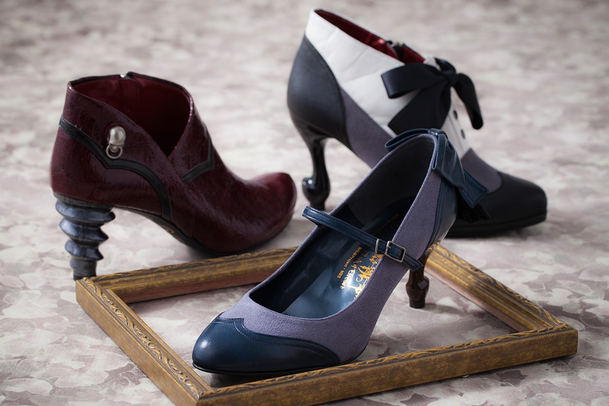 黒執事」セバス、シエル、グレルのパンプス＆ブーティ第2弾、靴下も