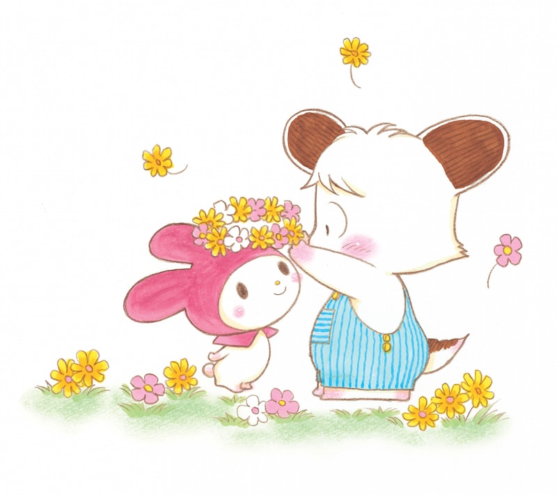 たかなししずえ、マイメロディを描き下ろす！「おはよう！スパンク」と