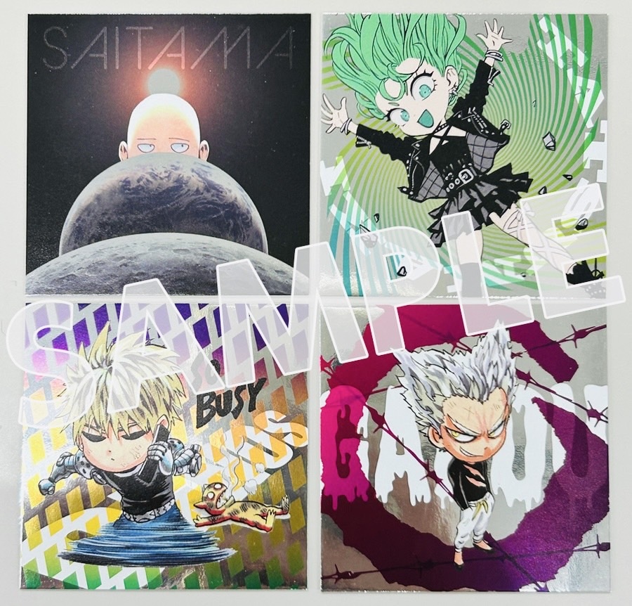 ワンパンマン」32巻発売で全4種類のメタリックカードを書店で配布