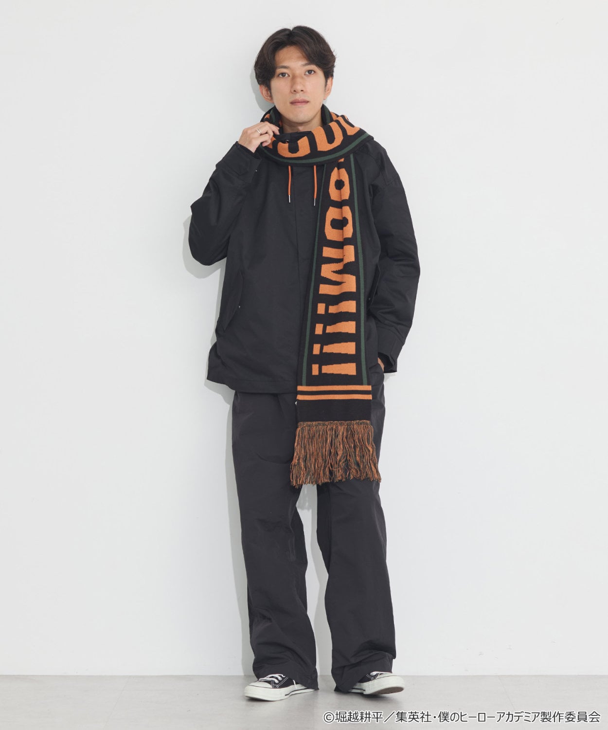 僕のヒーローアカデミア マフラー」爆豪勝己モデル 着用イメージ [画像