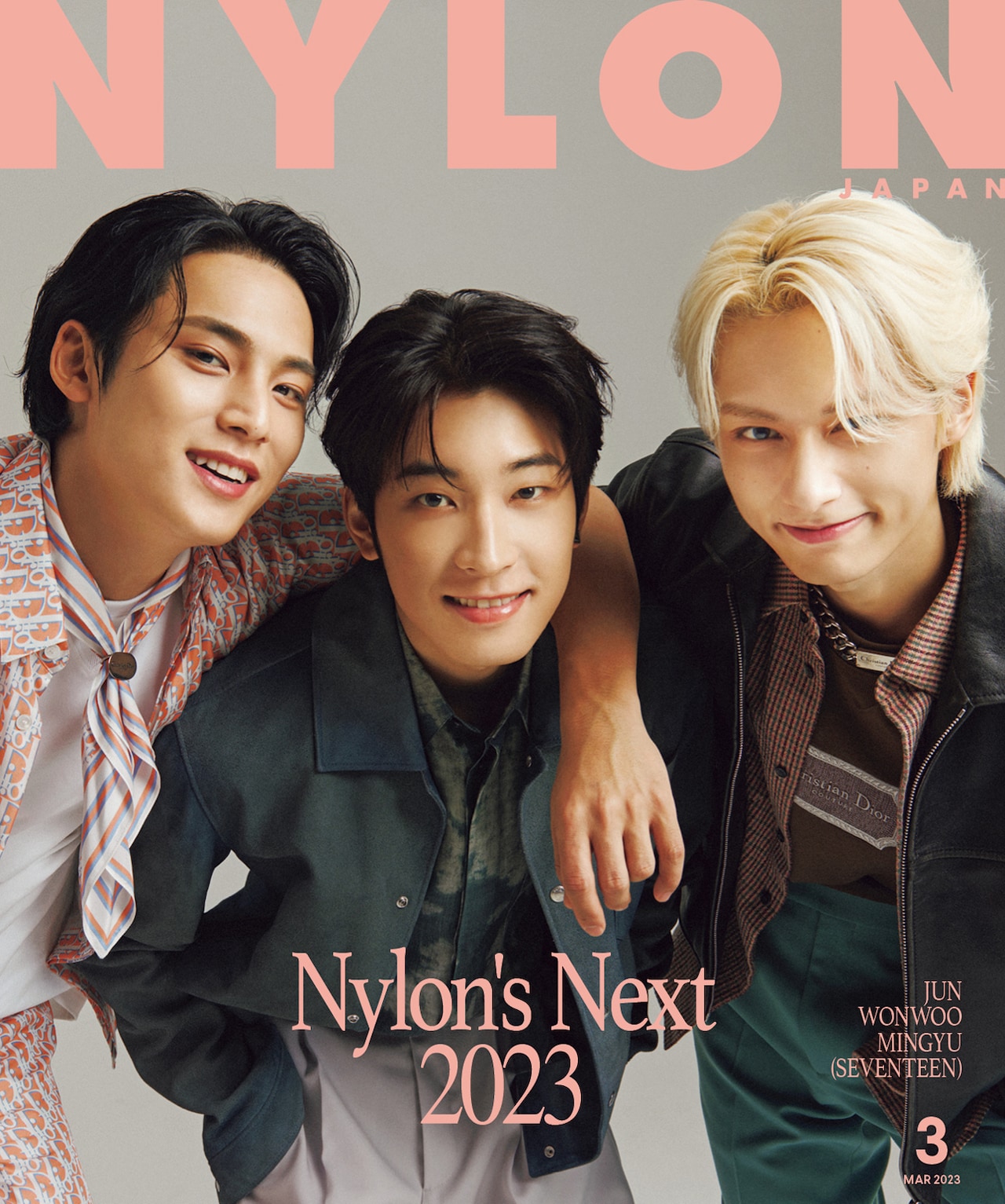 SEVENTEENジュン、ウォヌ、ミンギュ「NYLON JAPAN」で三者三様の輝き