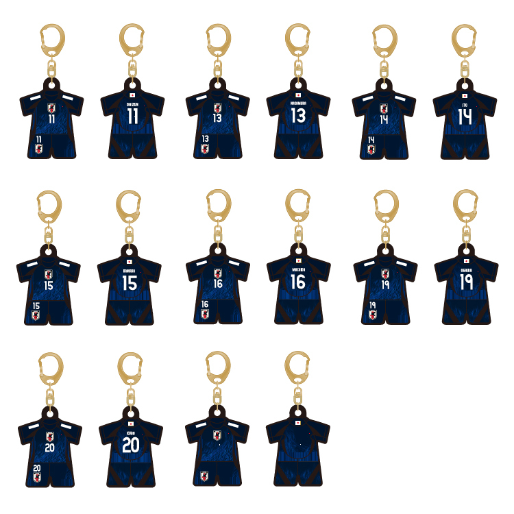 SALE】プレーヤーズユニ型ラバーキーホルダー2024(SAMURAI BLUE