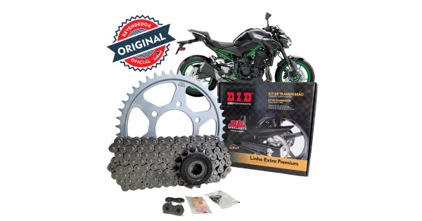 KIT TRANSMISSÃO C/ RETENTOR DID KAWASAKI Z900 2017 a 2023 - 44/15T
