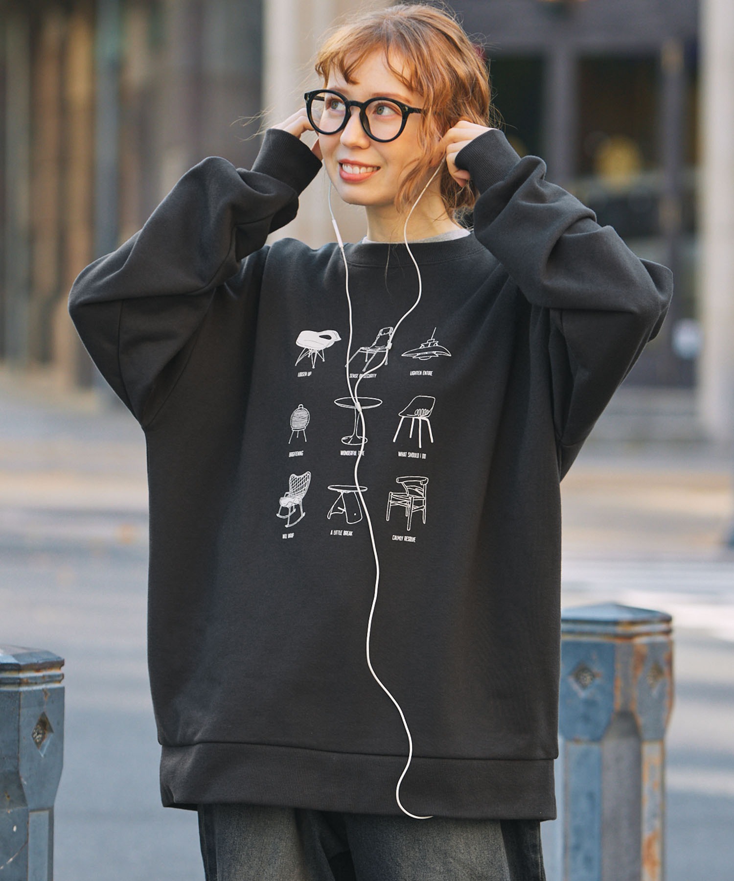 コレクション グラフィックプリント スウェットプルオーバー MONO-MART