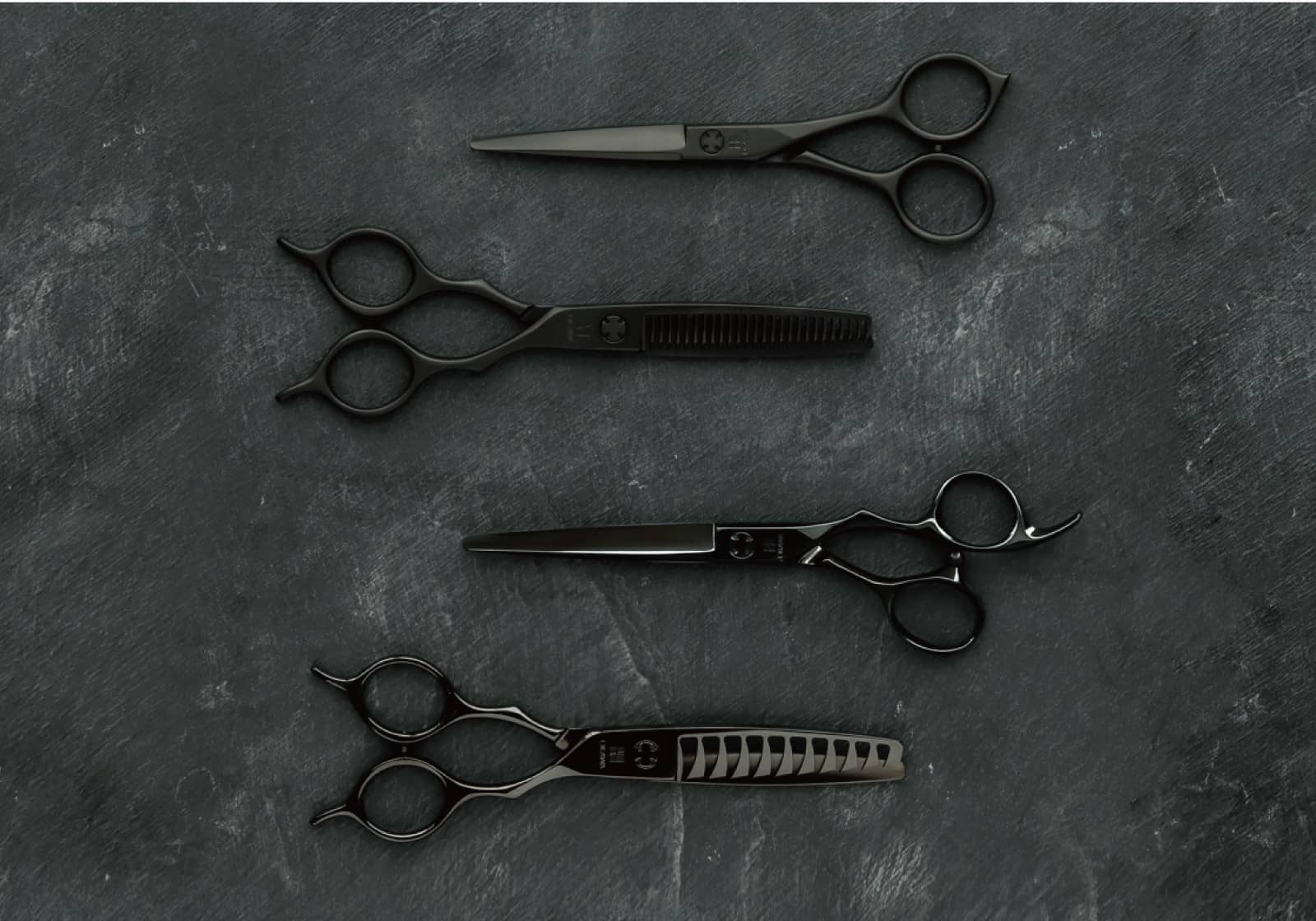 BLACK&BLACK DLC BLACK COATING | OKAWA pro-scissors 理美容ハサミの