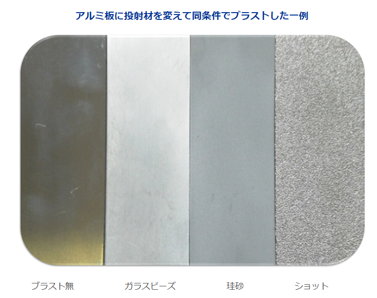 仕上がりを比較してください。岡垣興業株式会社のサンドブラストは