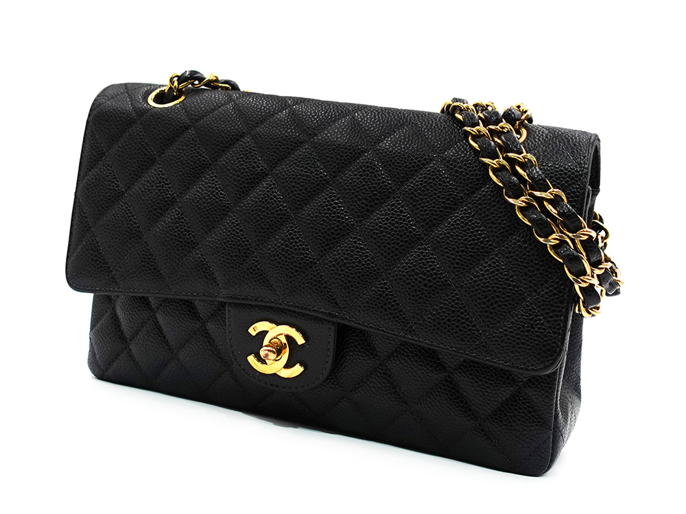シャネル マトラッセ ダブルフラップ チェーンショルダーバッグ
