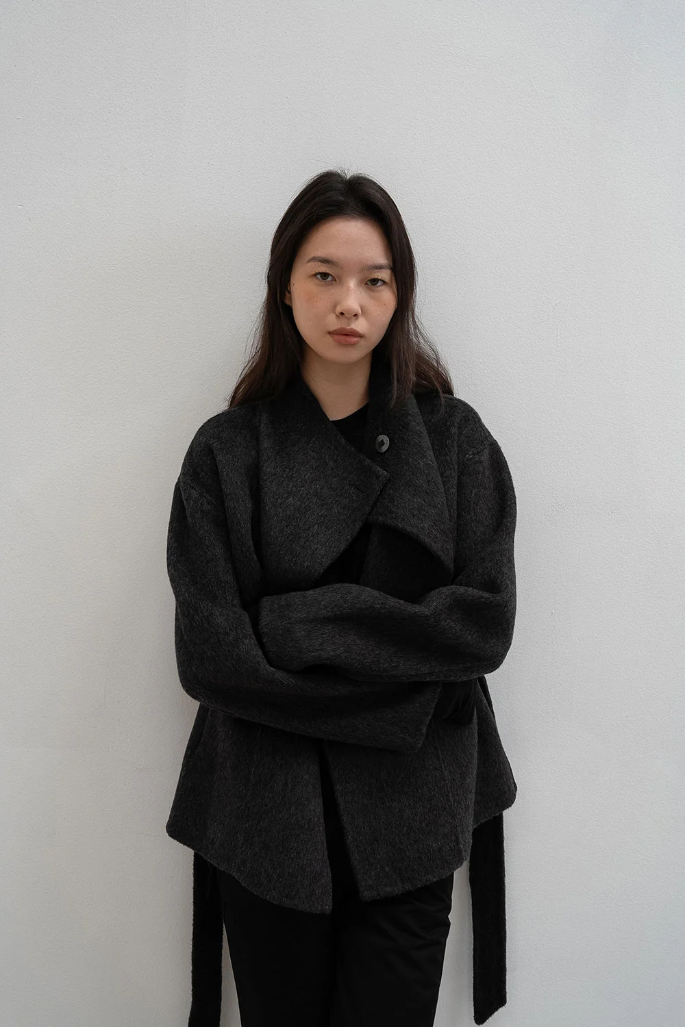 ecru half coat - ohotoro