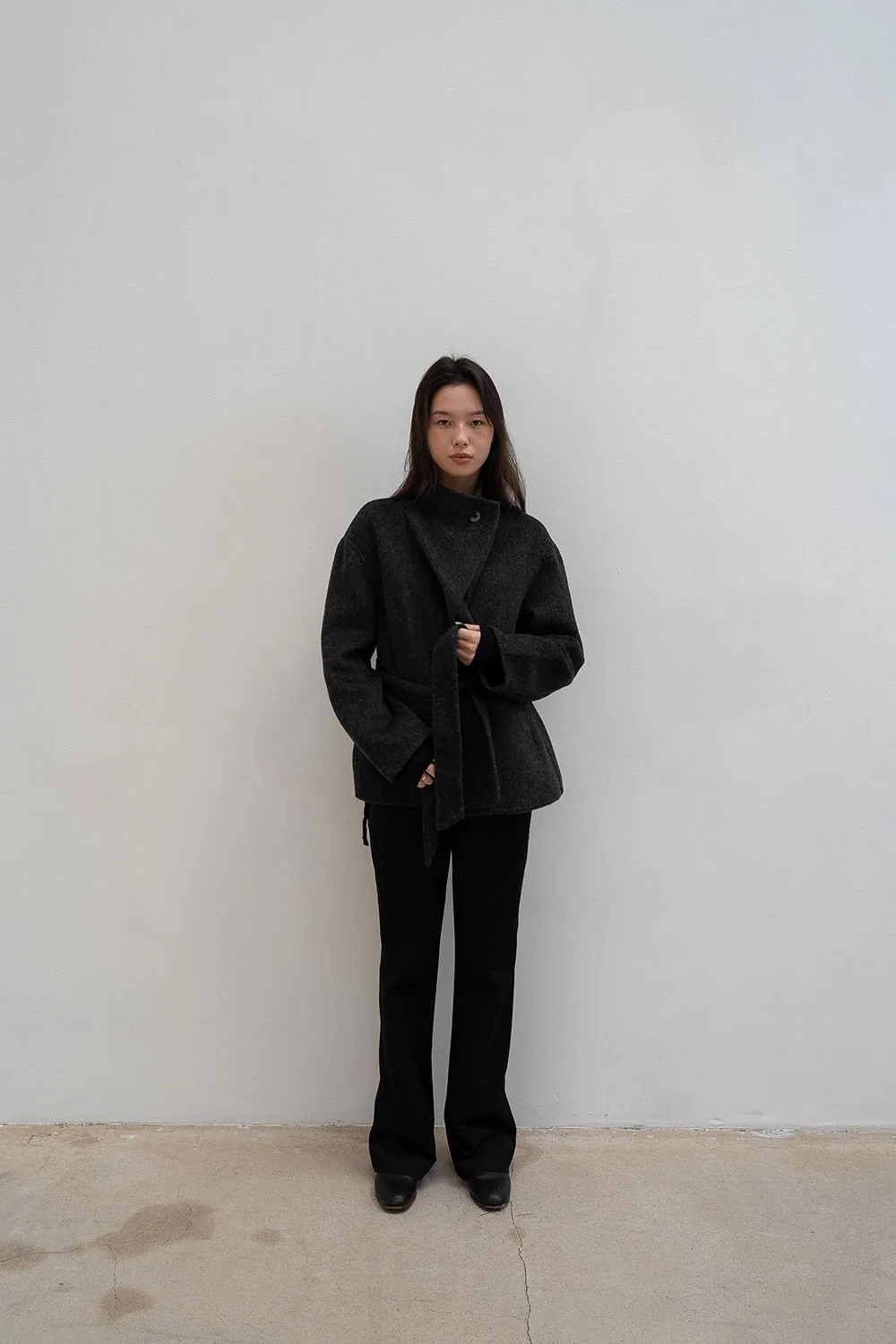 ecru half coat | OHOTORO