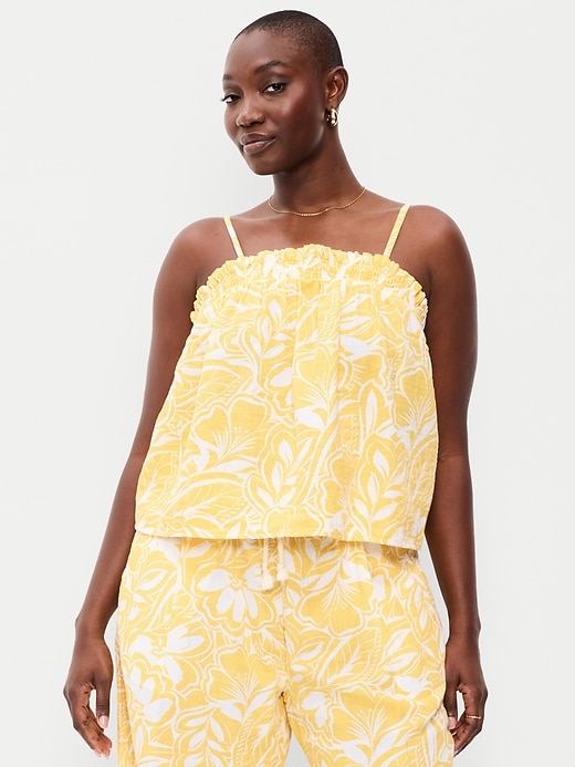 Crinkle Gauze Tank Top | Old Navy