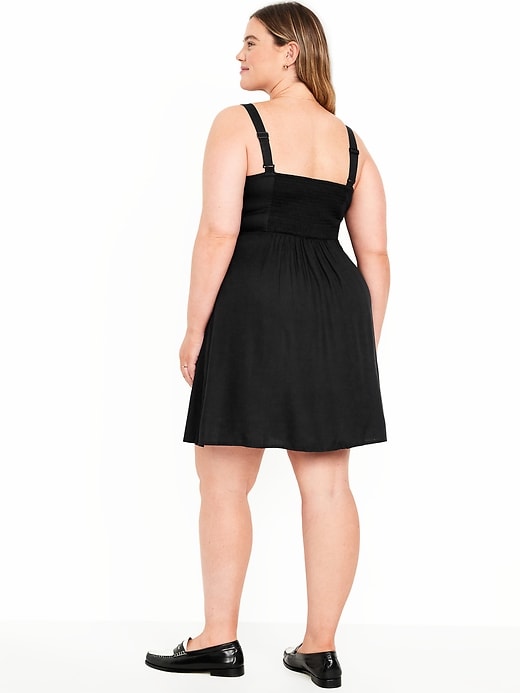 Fit & Flare Crepe Mini Dress | Old Navy