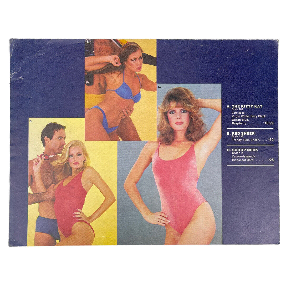 Vintage 1981 SUNUP SUNDOWN Swimsuit Bikini Fashion Catalog