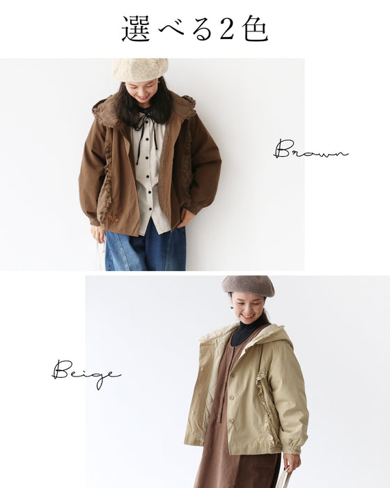 花刺繍とレースの中綿アウター – ONE PEACE ONLINE