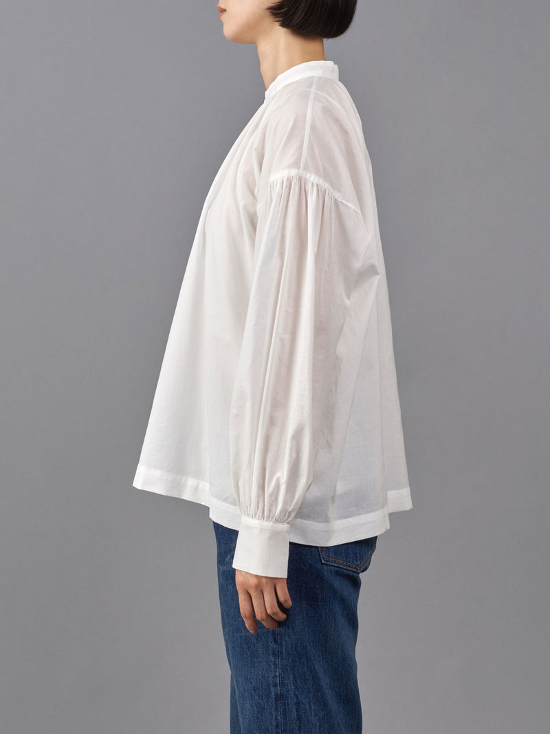 Button front gather blouse – ARTS&SCIENCE ONLINE SELLER