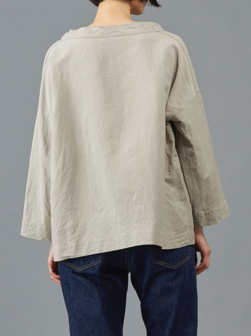 Stand collar box shirt – ARTS&SCIENCE ONLINE SELLER