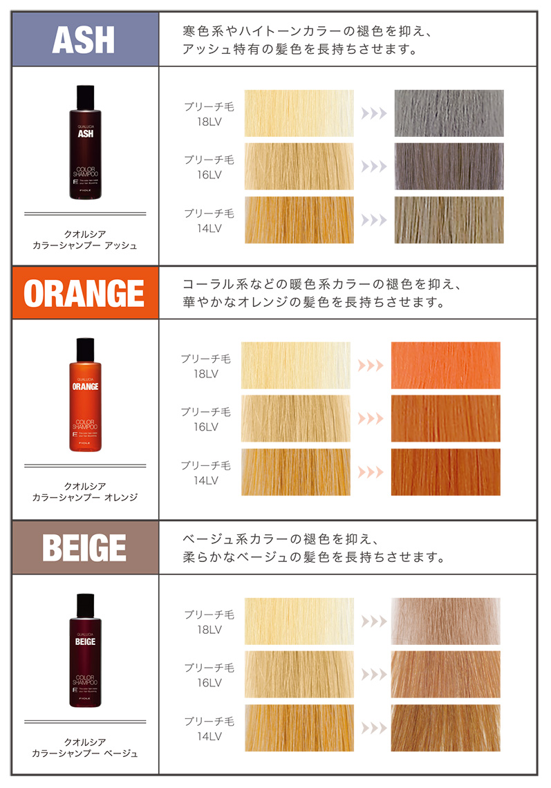 クオルシア カラーシャンプー 1000ml | FIVE WEB STORE | 理美容卸問屋