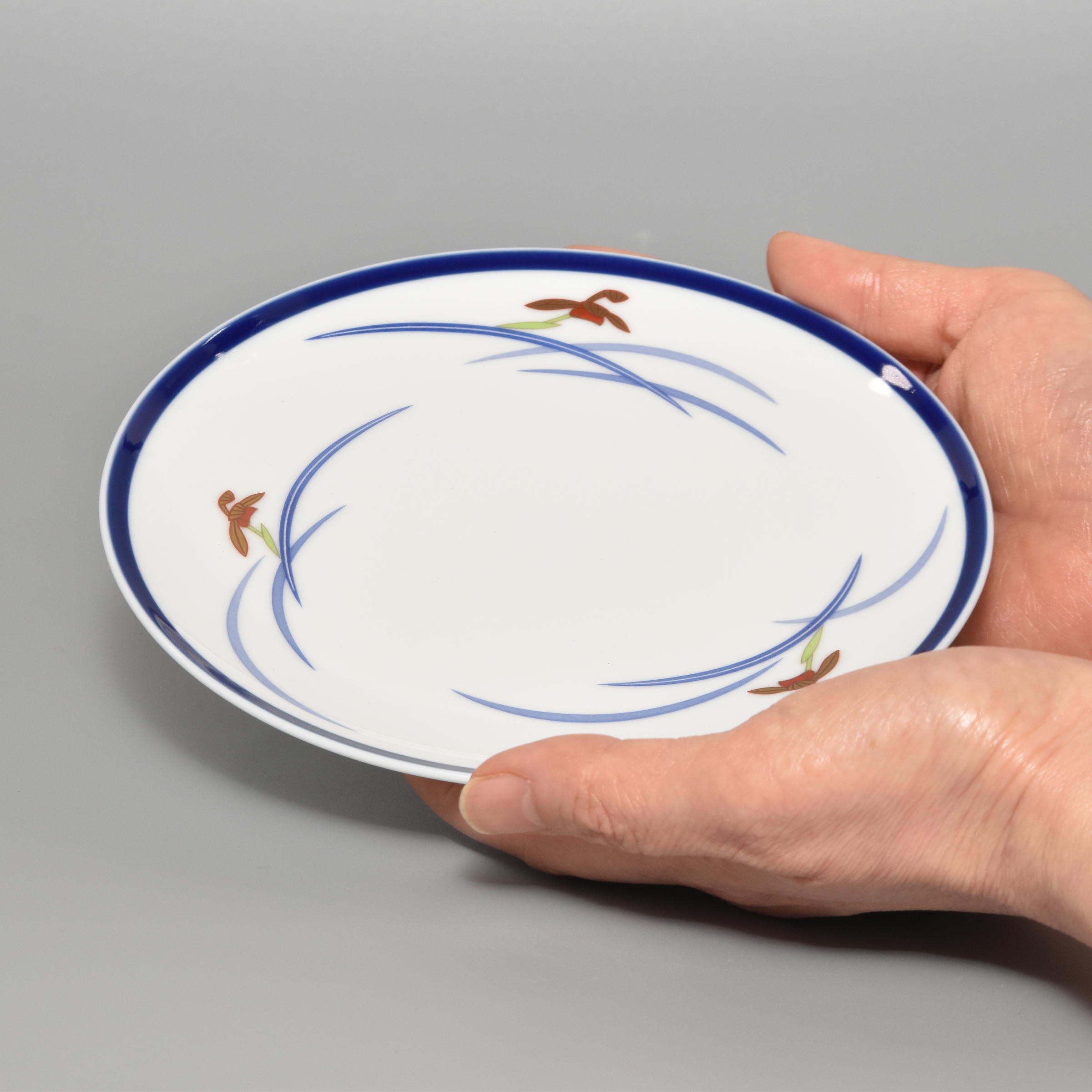 オーキッドブルーム）ペアプレート170|有田焼の老舗-香蘭社オンライン