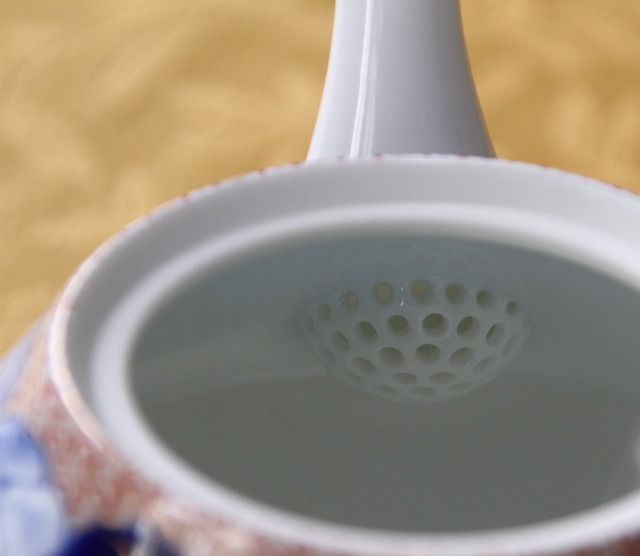 愁海棠）小ぶり茶器揃（急須・湯のみセット）|有田焼の老舗-香蘭社