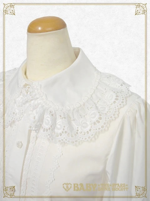 後ろピンタックブラウス(オフシロ)｜ ベイビー、ザ スターズ シャイン