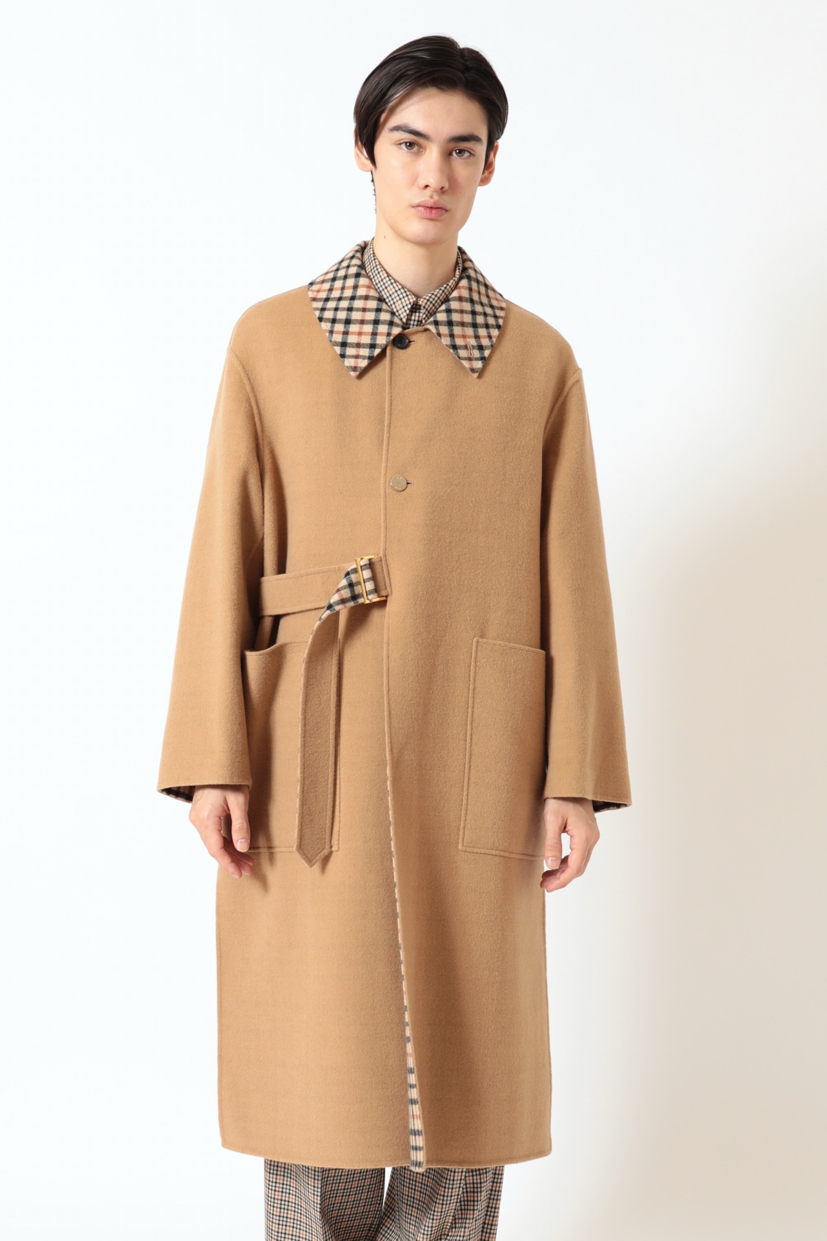 CULLNI for DAKS ウールリバー タイロッケンロングコート A52V511331