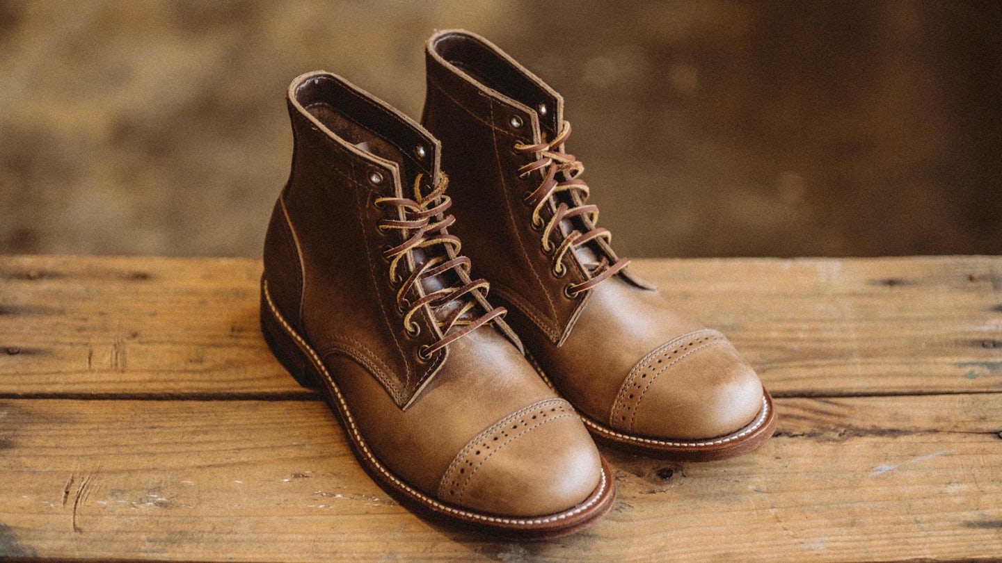 Leather Laces - Chestnut Rawhide - Made in USA | Oak Street Bootmakers