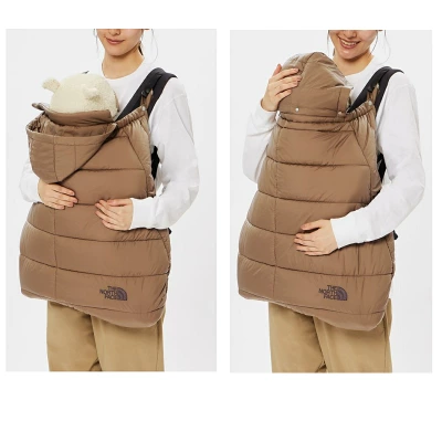 ノースフェイスの抱っこ紐・ベビーカーカバー「シェルブランケット