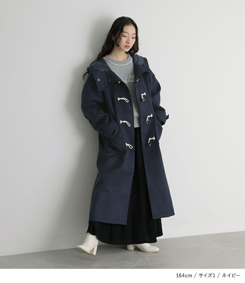somari imaginationスタンドフードロングダッフルコート』