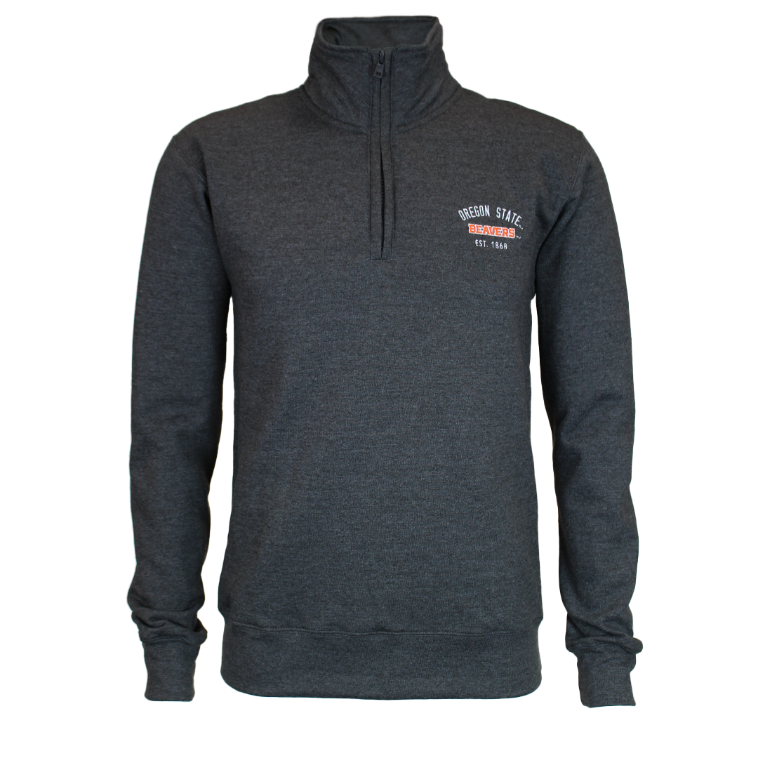 Champion Dark Grey Beavers Quarter-Zip - OSU Beaver Store